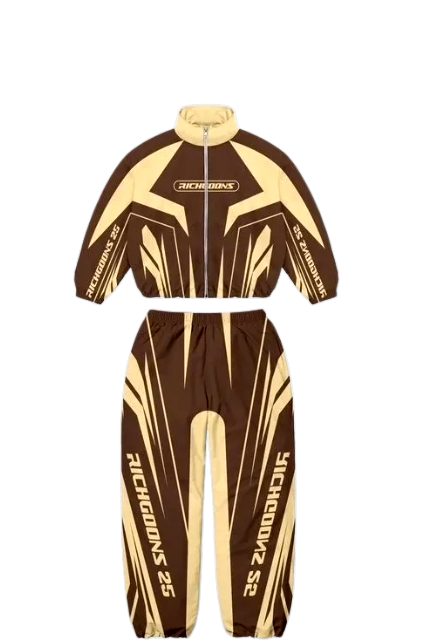 Cream & Brown Racer Set