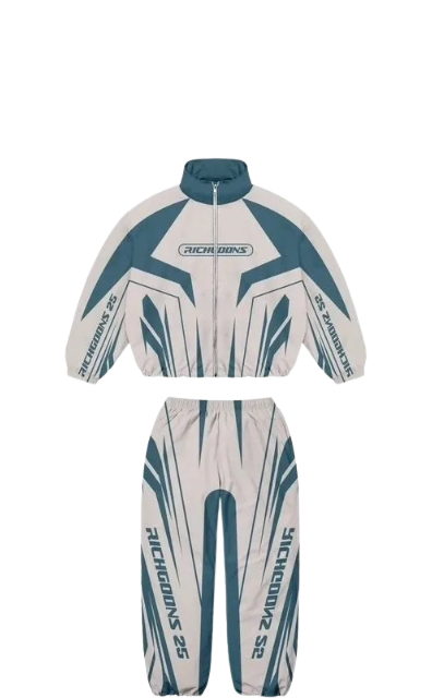 Grey & Teal Racer Set